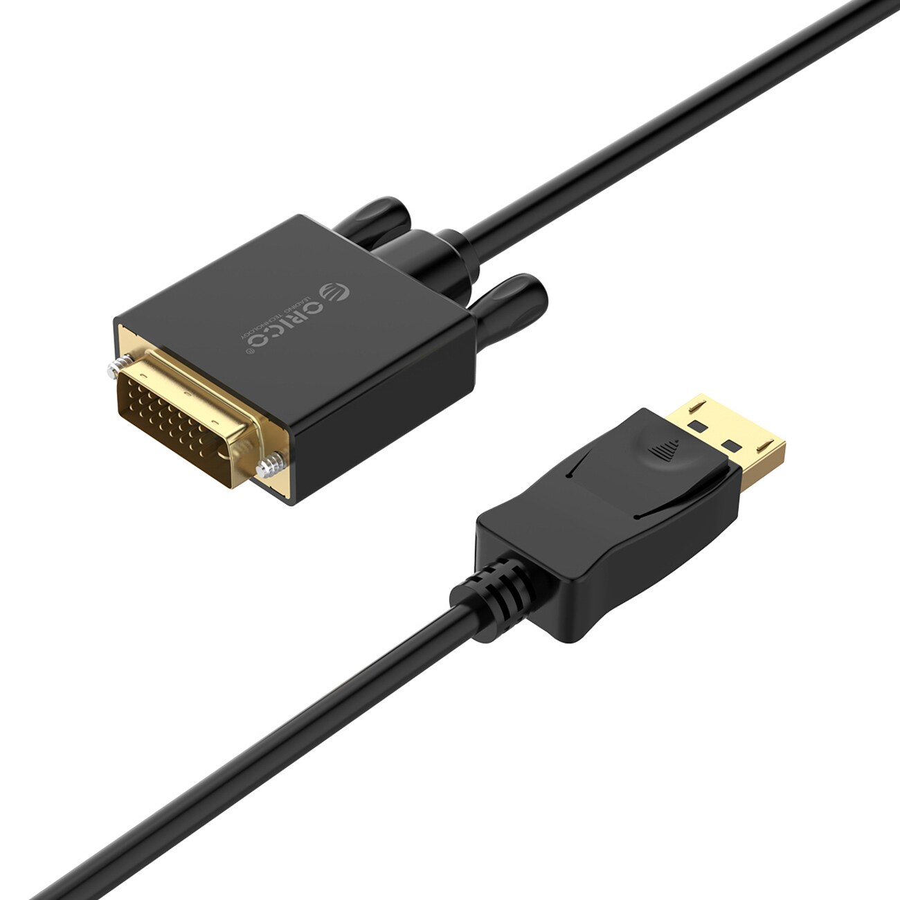 Orico XD-DTD DisplayPort til DVI 4K-kabel, 3 m – svart