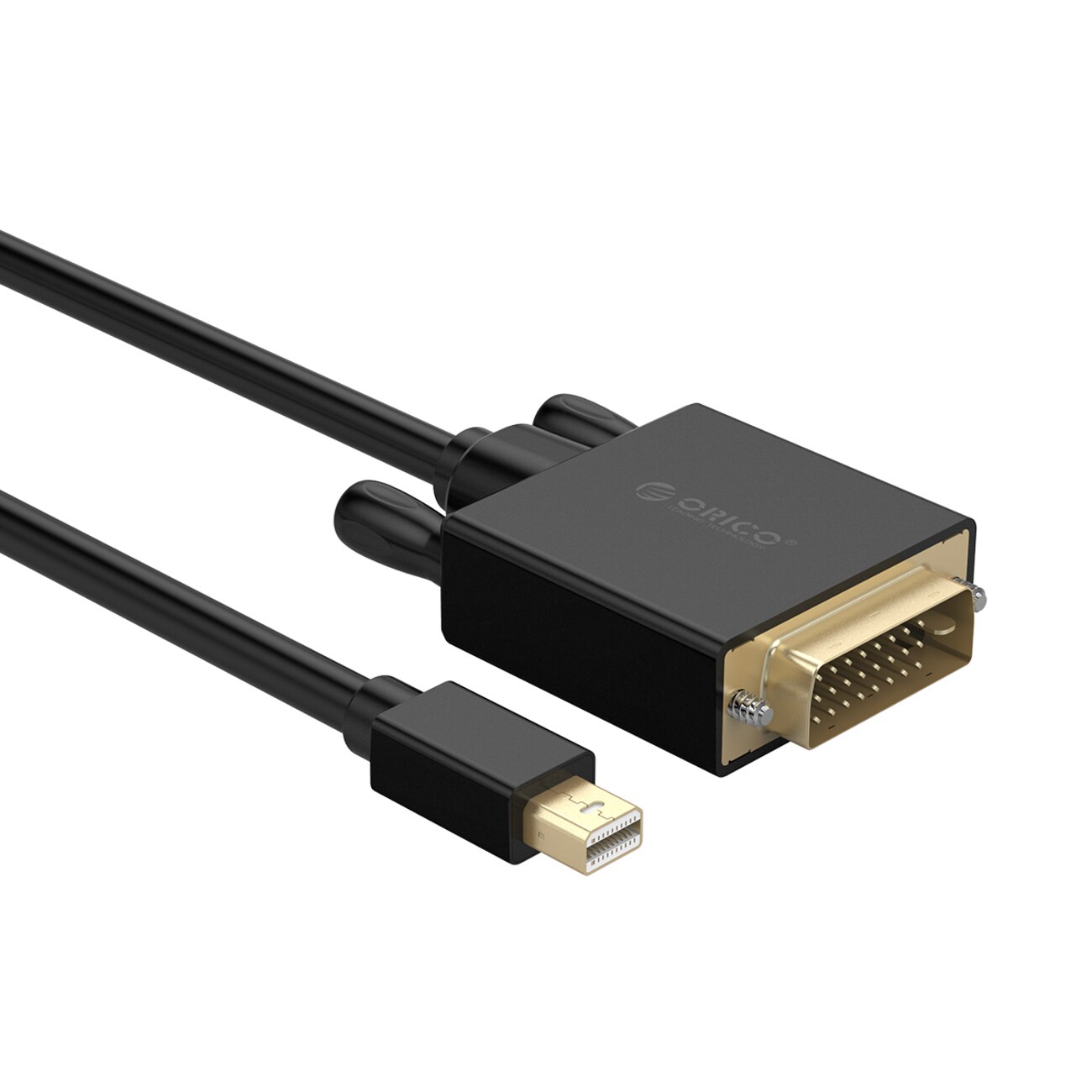 Orico XD-MDTD Mini DisplayPort til DVI Full HD 60 Hz-kabel, 2 m – svart