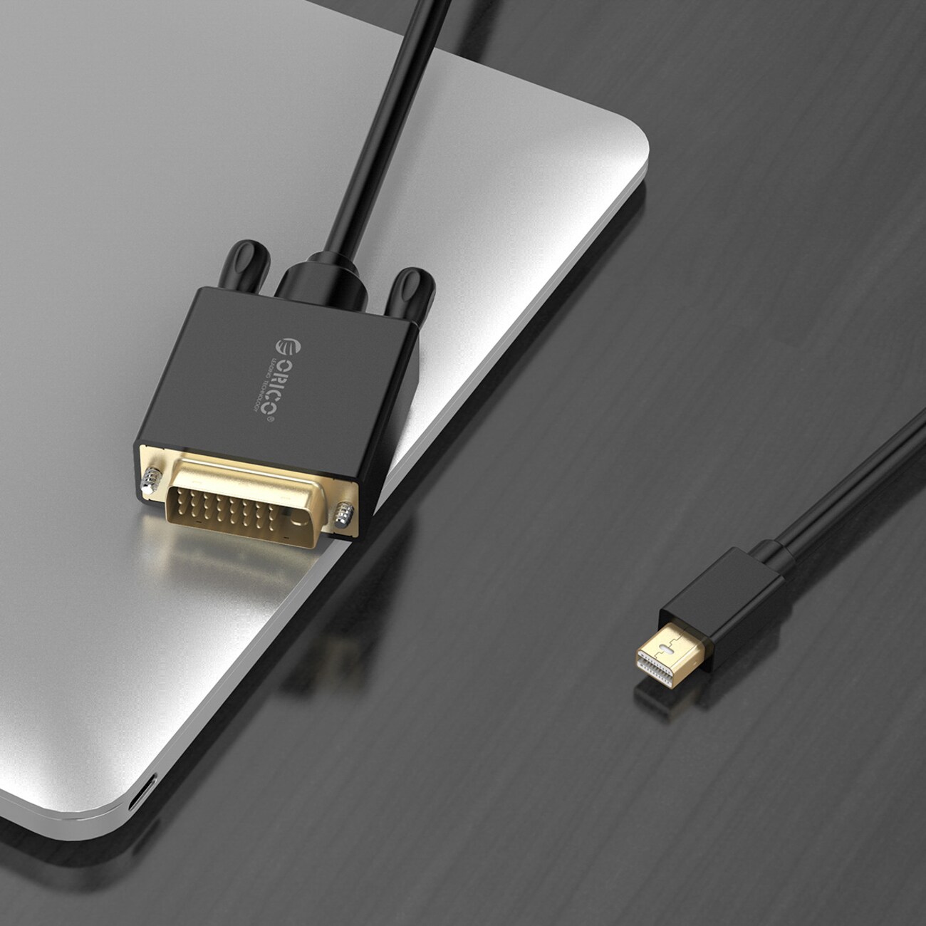 Orico XD-MDTD Mini DisplayPort til DVI Full HD 60 Hz-kabel, 3 m – svart
