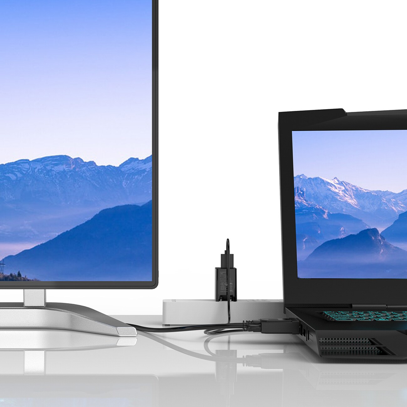 Orico XD-VATH VGA- og 3,5 mm minijack-til-HDMI Full HD 60 Hz-kabel m/USB-strøm, 5 m – svart