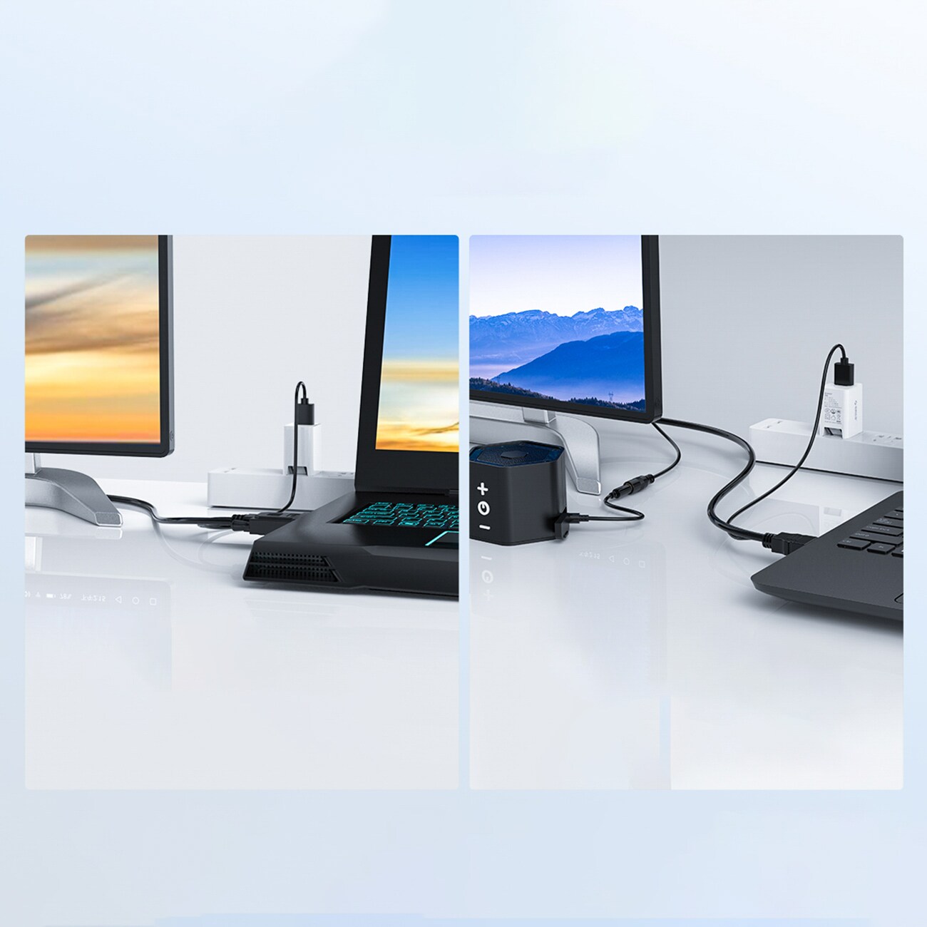 Orico XD-VATH VGA- og 3,5 mm minijack-til-HDMI Full HD 60 Hz-kabel m/USB-strøm, 5 m – svart