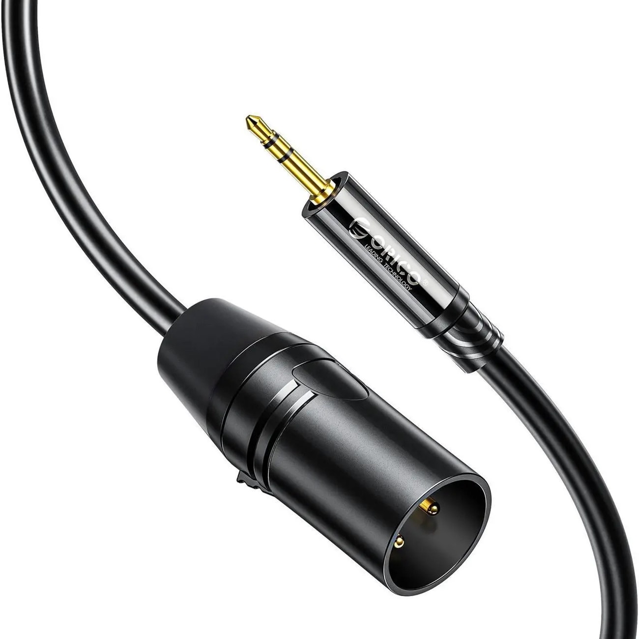 Orico AXKF lydkabel, 3,5 mm minijack til XLR-hunnkontakt, 5 m – svart