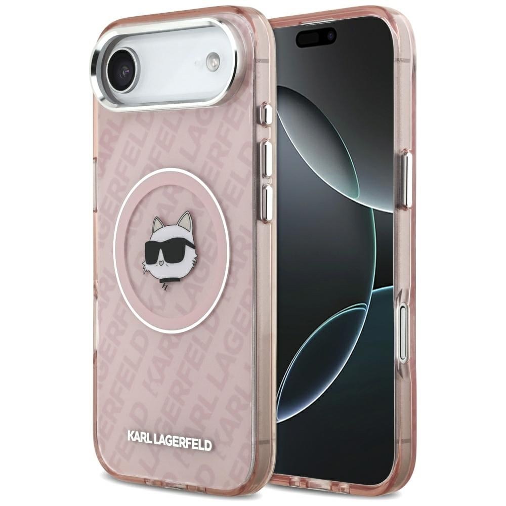Karl Lagerfeld IML Choupette-logo MagSafe-etui til iPhone 17 Air – rosa