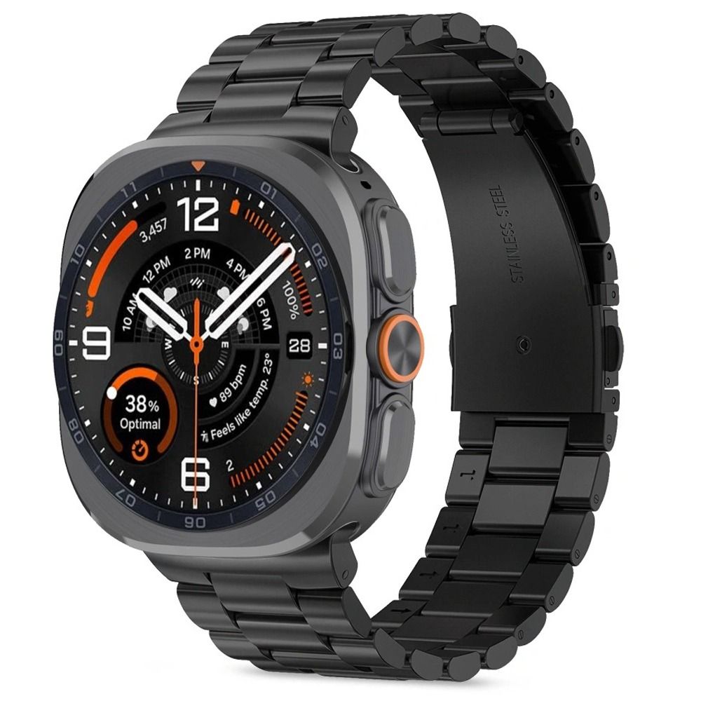 Tech-Protect armbånd i rustfritt stål til Samsung Galaxy Watch Ultra 47 mm – svart