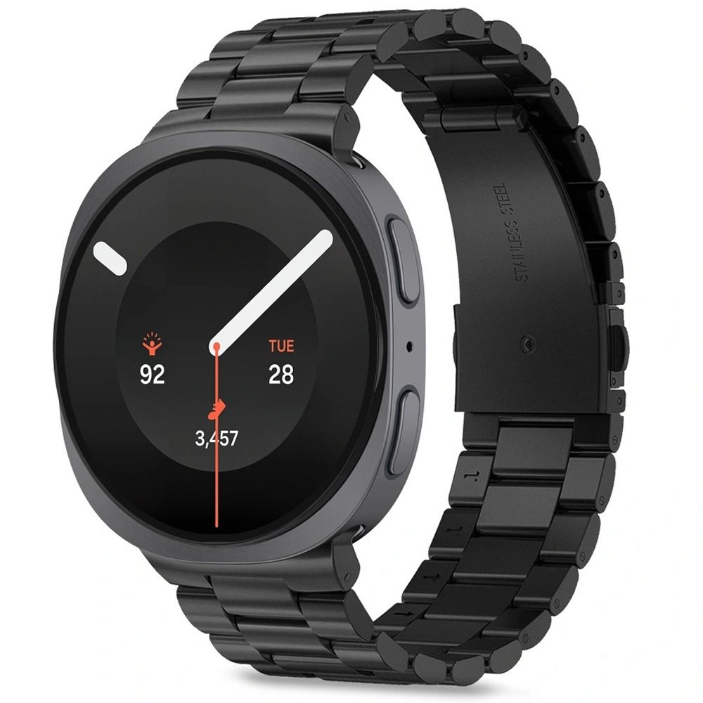 Tech-Protect armbånd i rustfritt stål til Samsung Galaxy Watch 40/44/46 mm – svart