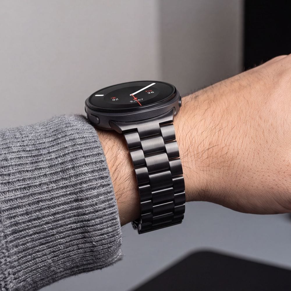 Tech-Protect armbånd i rustfritt stål til Samsung Galaxy Watch 40/44/46 mm – svart
