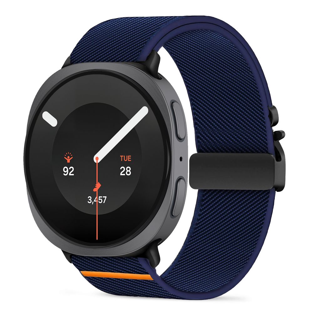 Tech-Protect nylonrem med spenne til Samsung Galaxy Watch 40/44/46 mm – marineblå