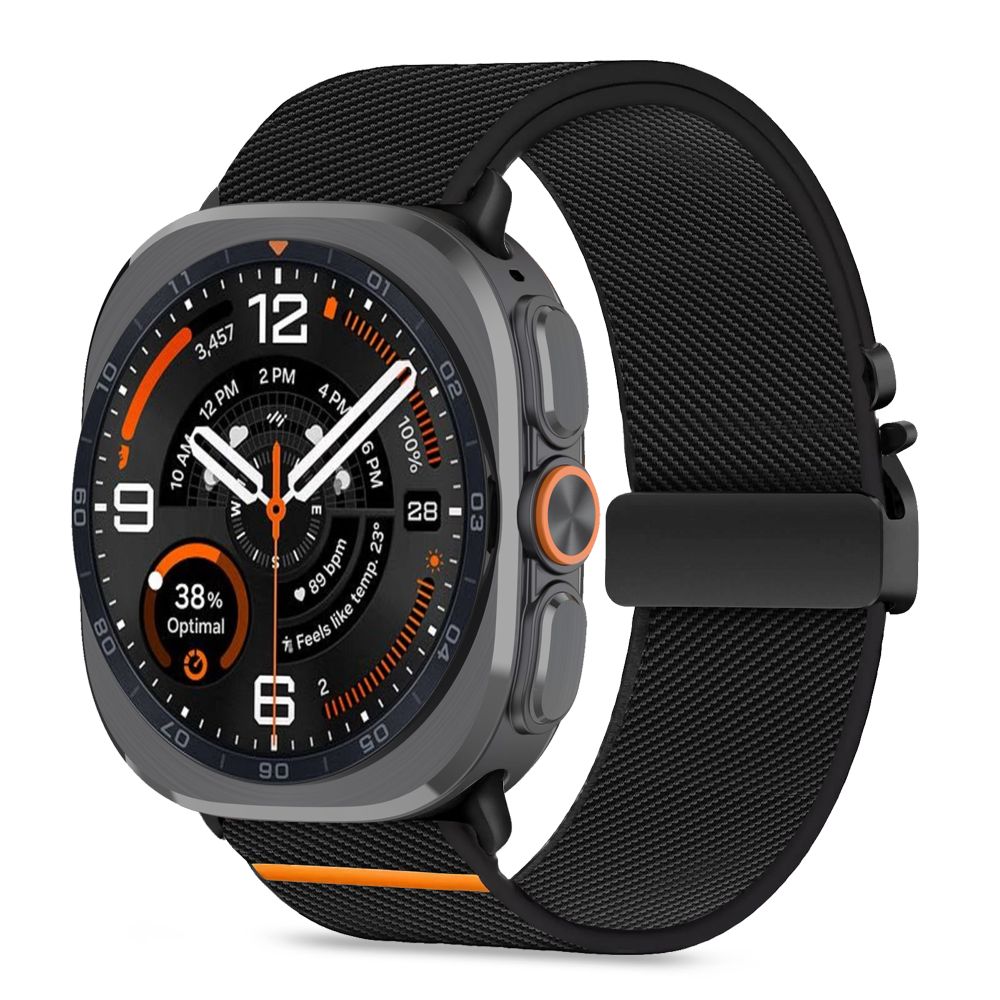 Tech-Protect nylonlås til Samsung Galaxy Watch Ultra 47 mm – svart