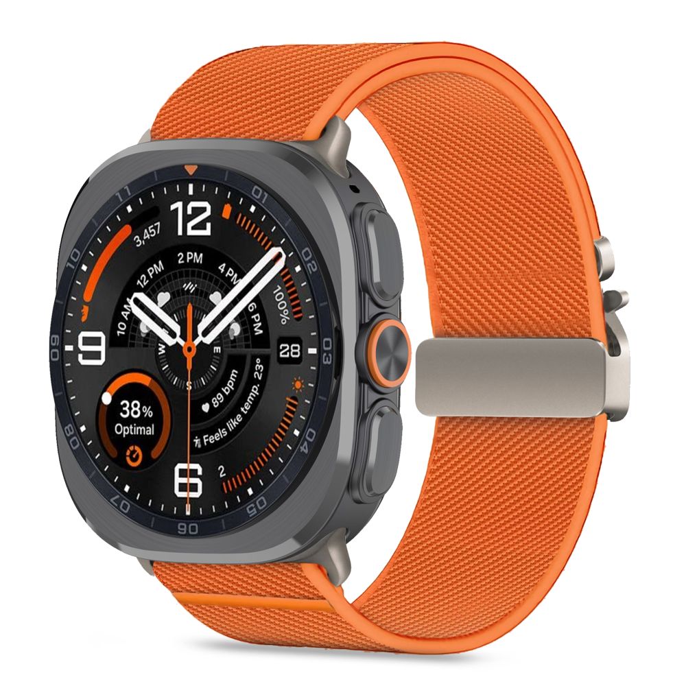 Tech-Protect nylonlås til Samsung Galaxy Watch Ultra 47 mm – oransje