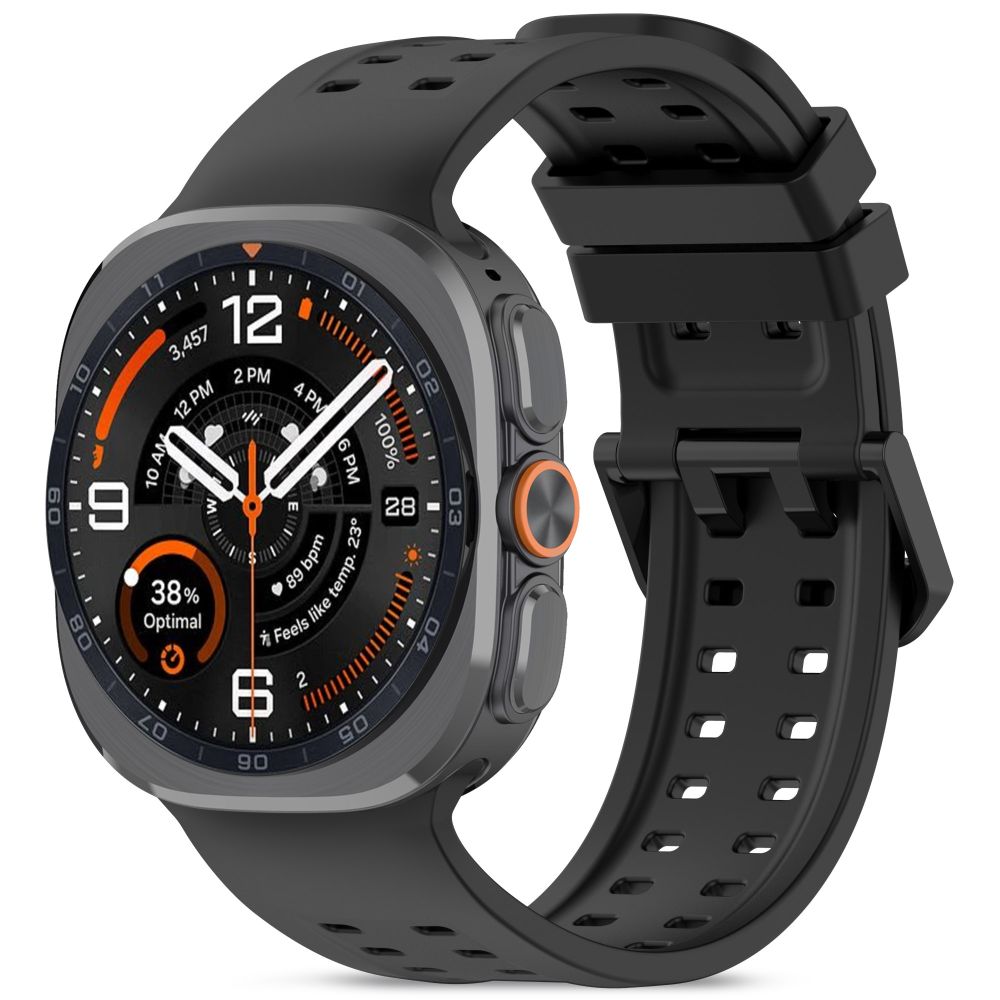 Tech-Protect silikonarmbånd til Samsung Galaxy Watch Ultra 47 mm – svart
