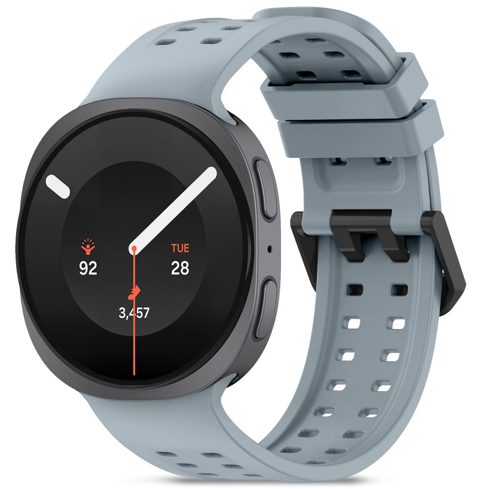 Tech-Protect silikonarmbånd til Samsung Galaxy Watch 40/44/46 mm – Lysegrå