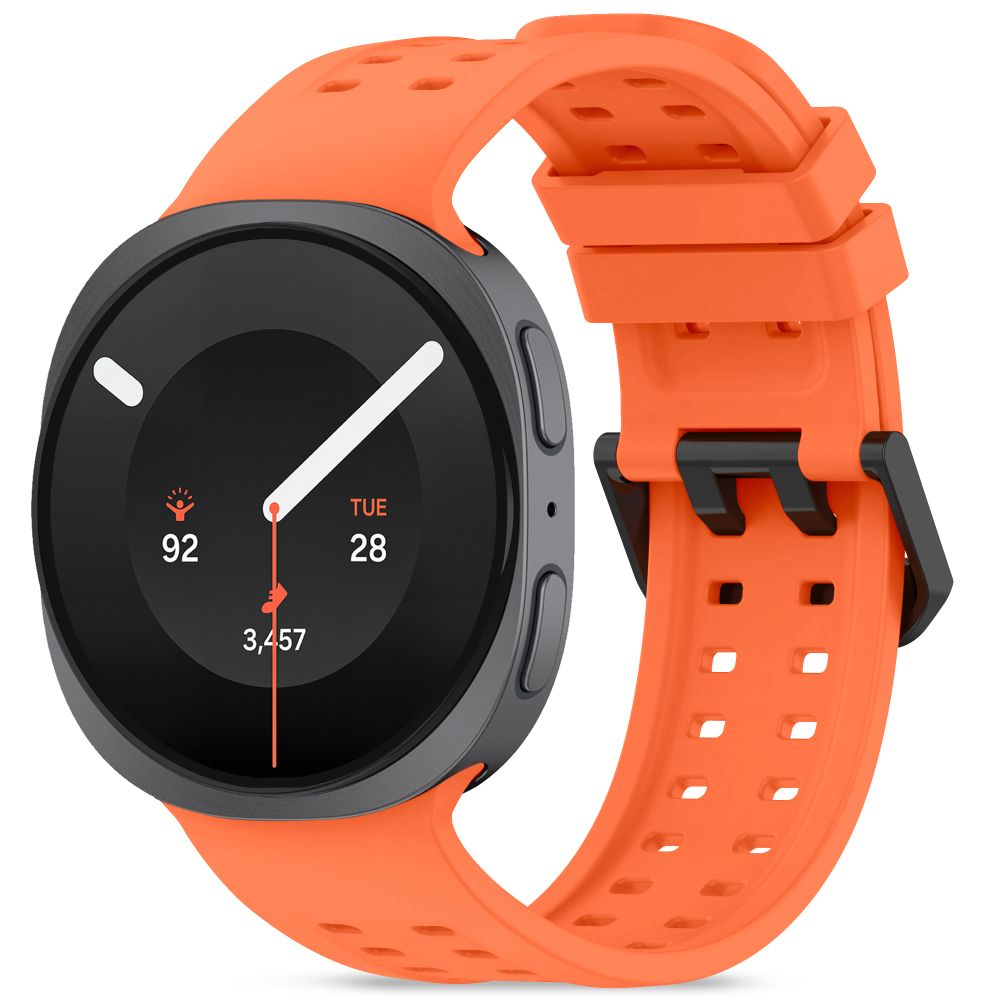 Tech-Protect silikonarmbånd til Samsung Galaxy Watch 40/44/46 mm – oransje