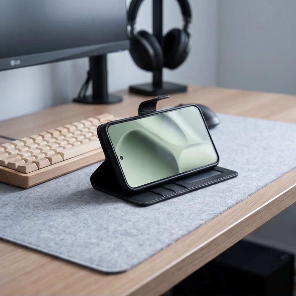 Tech-Protect lommeboketui til Google Pixel 11 / 11 Pro – matt svart