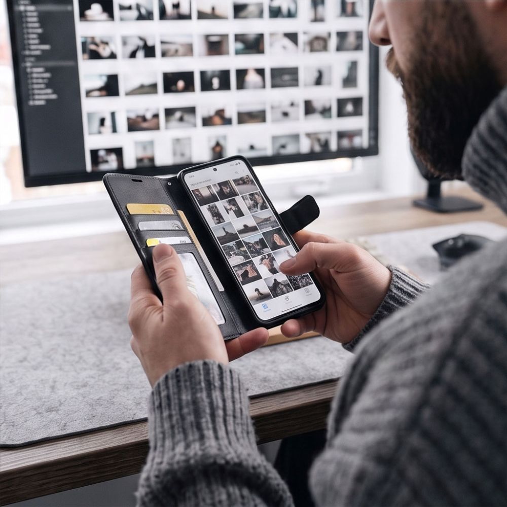 Tech-Protect lommeboketui til Google Pixel 11 / 11 Pro – matt svart