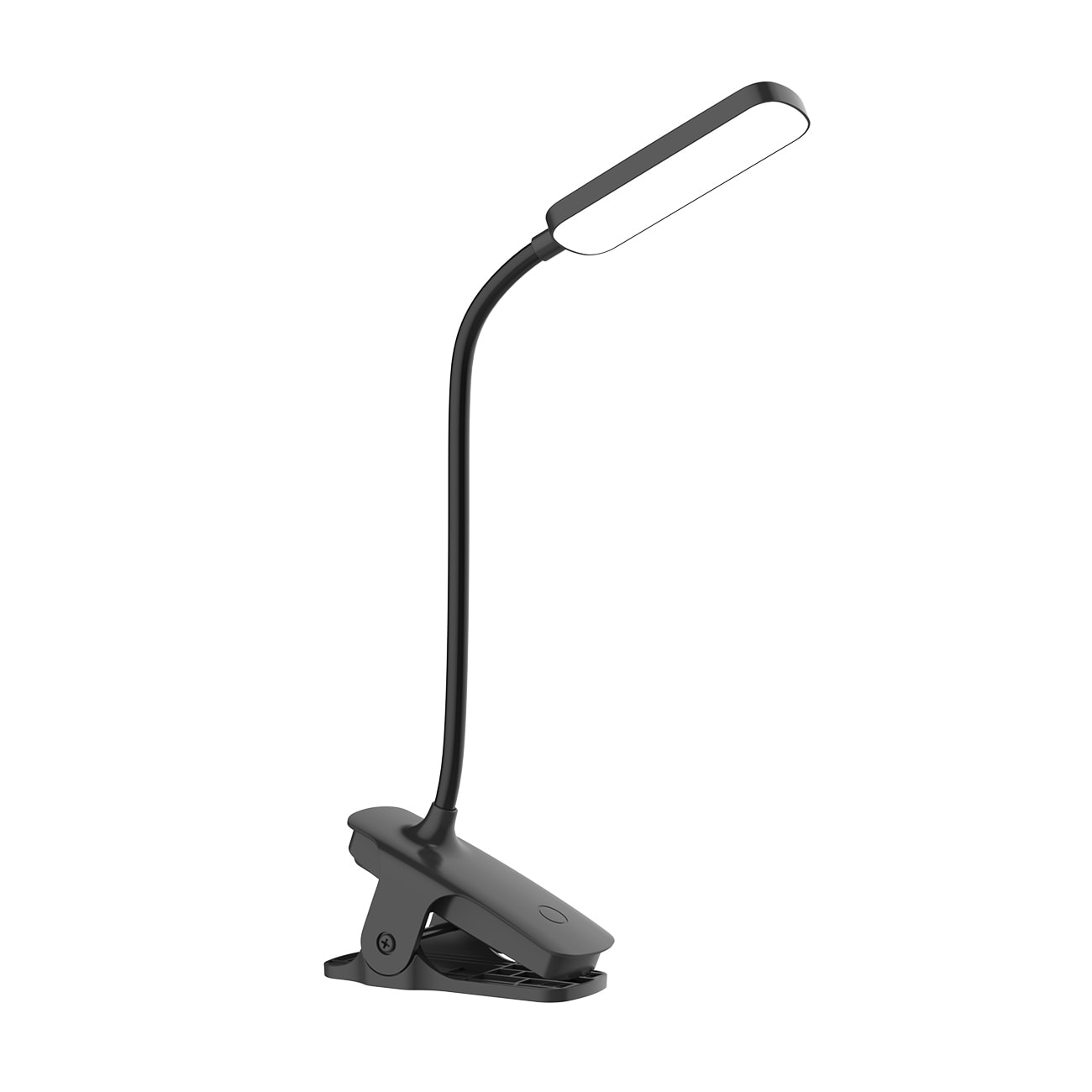 Wozinsky VT-01 Mini LED-leselampe med klemme og USB-C-kabel, 80 cm – svart