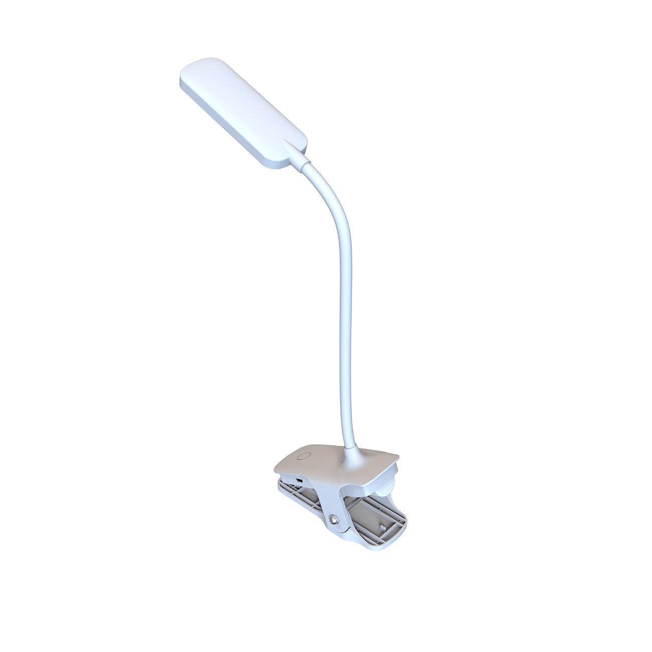 Wozinsky VT-02 Mini LED-leselampe med klemme og USB-C-kabel, 80 cm – hvit
