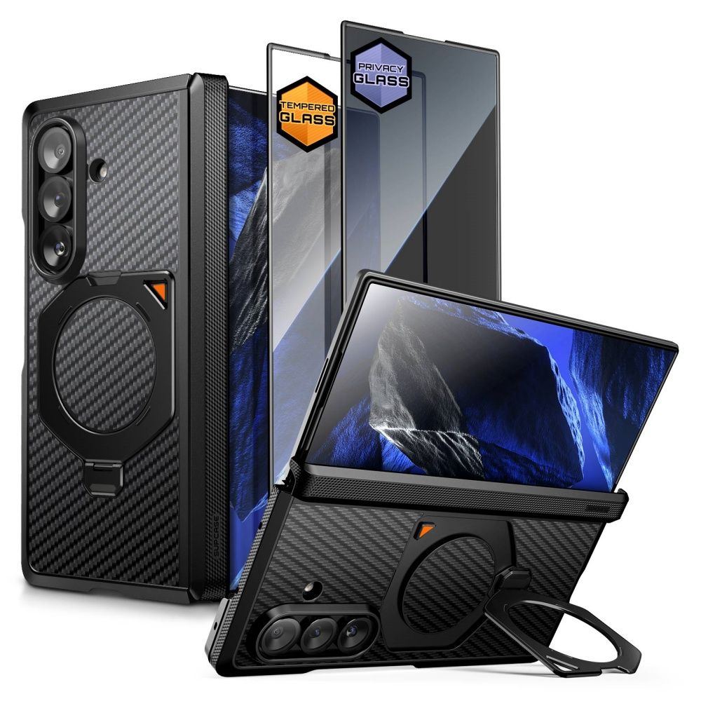 Supcase UB Aero MagSafe 2-sett etui til Samsung Galaxy Z Fold 8 Ultra – svart
