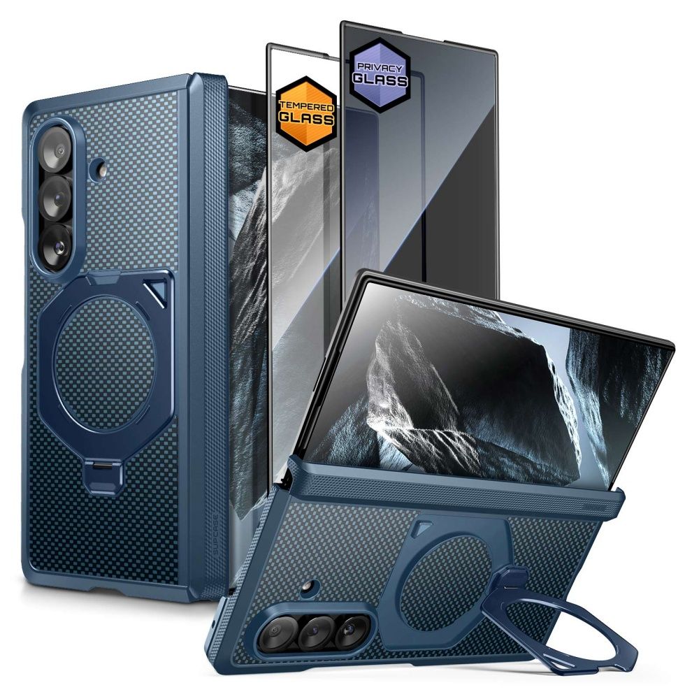 Supcase UB Aero MagSafe 2-sett etui til Samsung Galaxy Z Fold 8 Ultra – marineblå