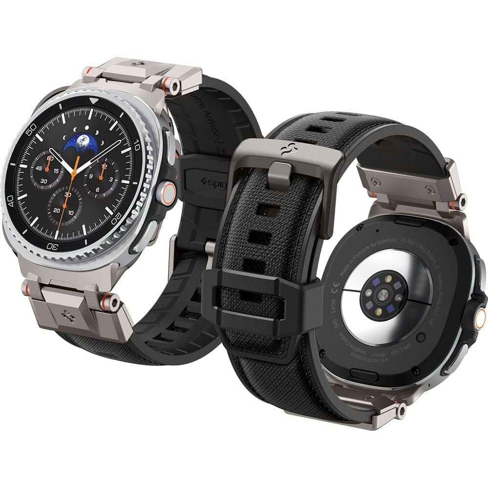 Spigen DuraPro Armor-rem til Samsung Galaxy Watch 40/44/46 mm – svart