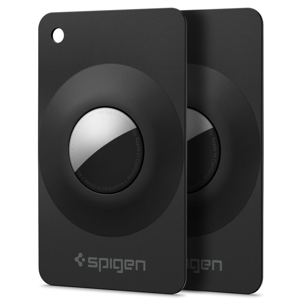 Spigen AirFit 2, 2-pakning med etuier til Apple AirTag 1/2 – svart