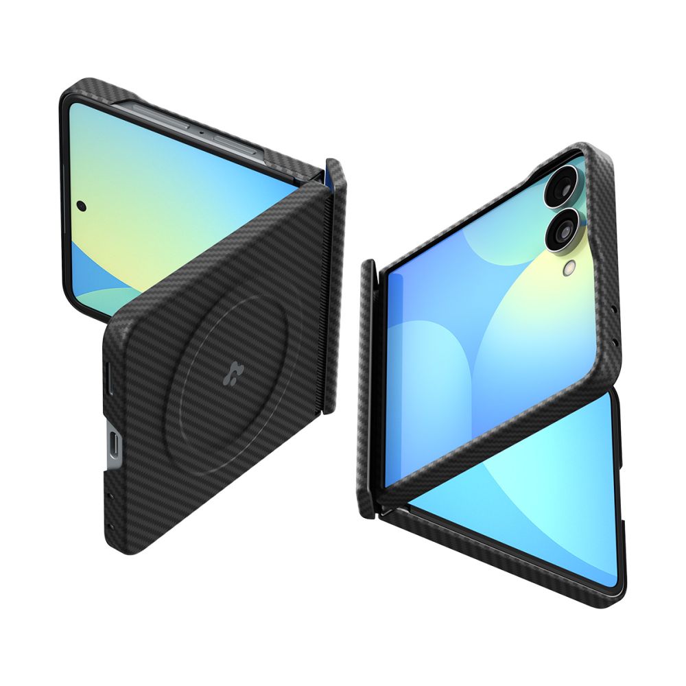 Spigen AirSkin Aramid MagFit MagSafe-etui til Samsung Galaxy Z Flip 8 – svart