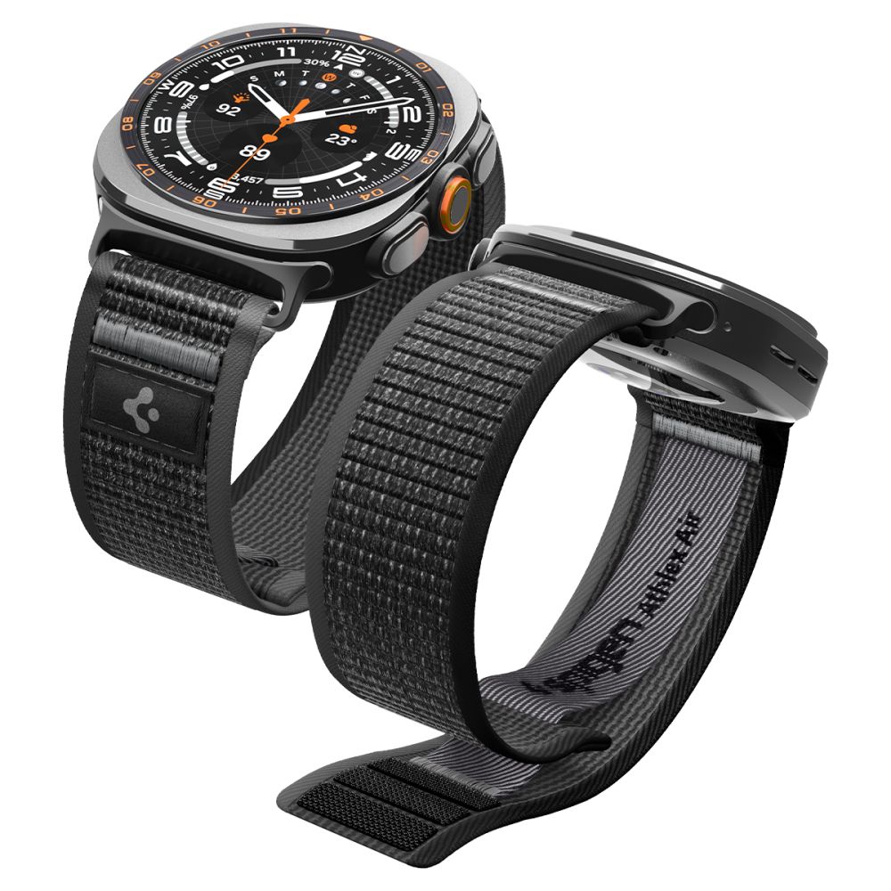Spigen Athlex Air-rem til Samsung Galaxy Watch Ultra 47 mm – svart og grå