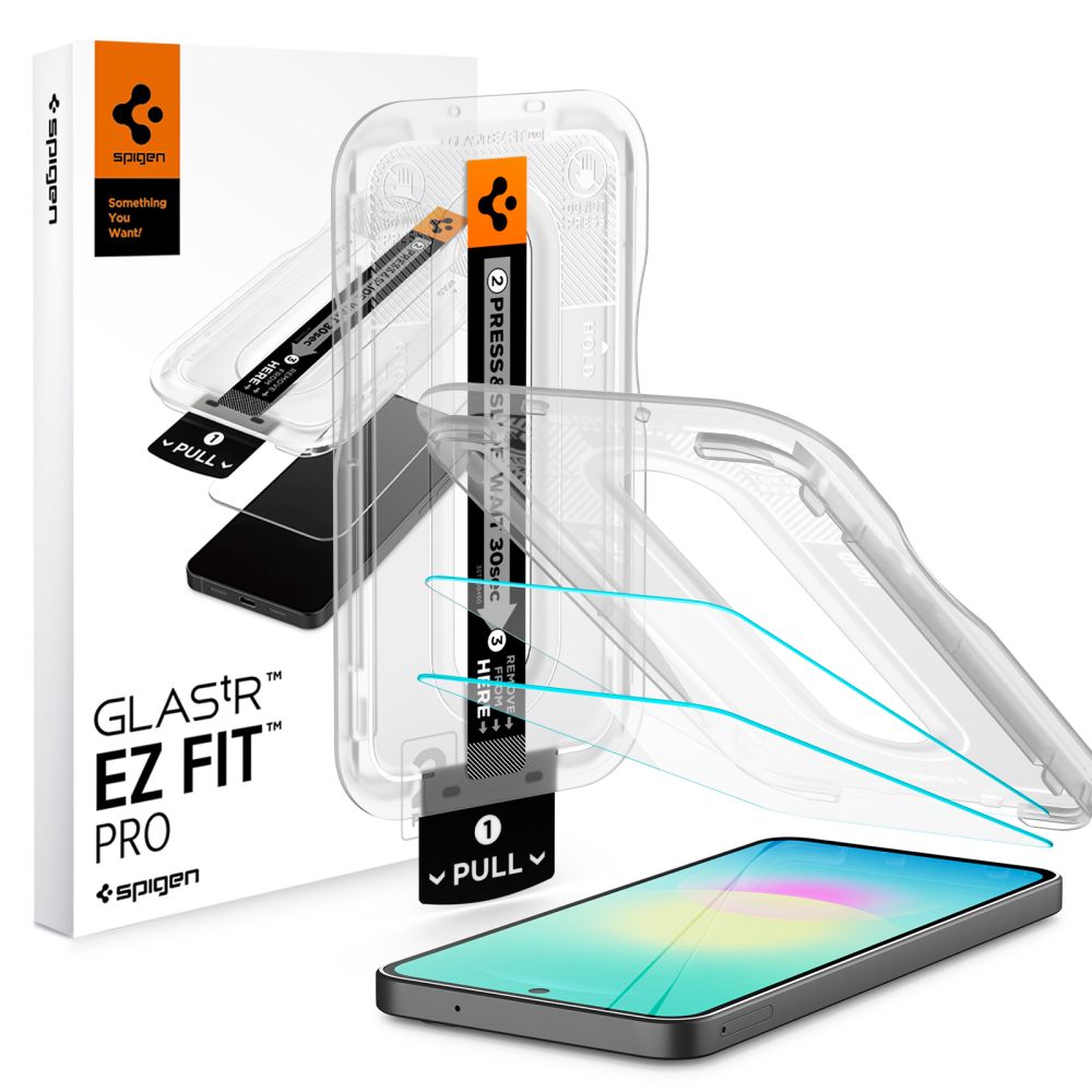 Spigen Glas.tR EZ Fit 2-pakning med herdet glass til Samsung Galaxy A27 5G