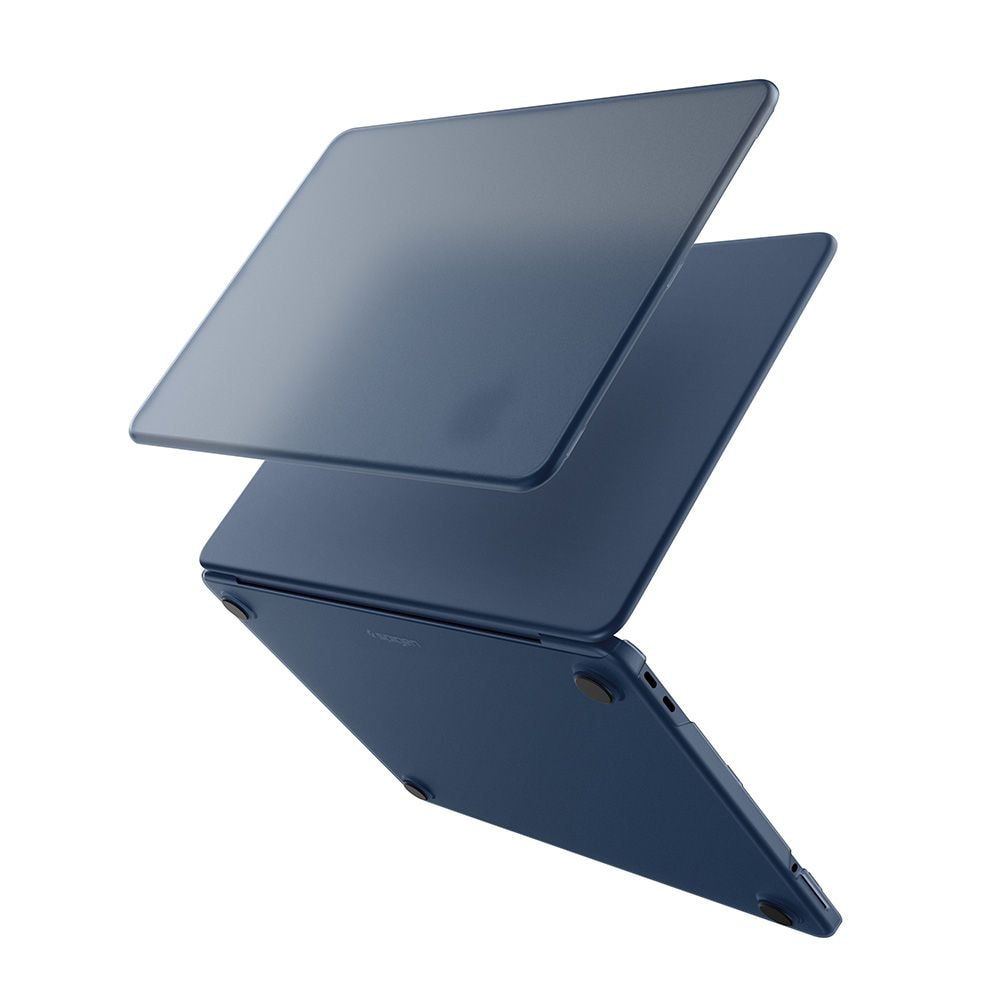 Spigen AirSkin-etui til MacBook Neo 13" 2026 – matt marineblå