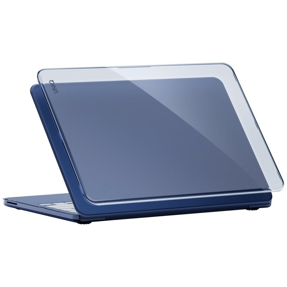 Uniq Vero-etui til MacBook Neo – halvgjennomsiktig marineblå