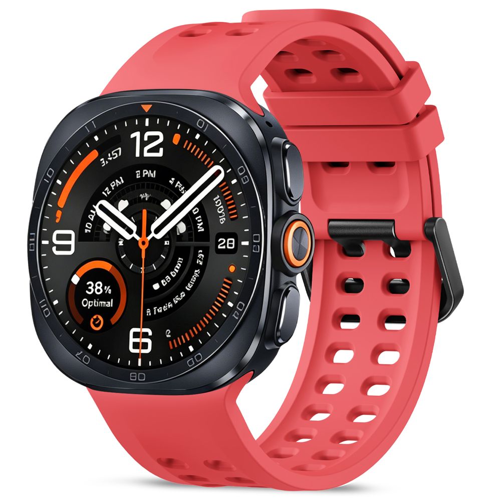 Tech-Protect silikonarmbånd til Samsung Galaxy Watch Ultra 47 mm – rødt