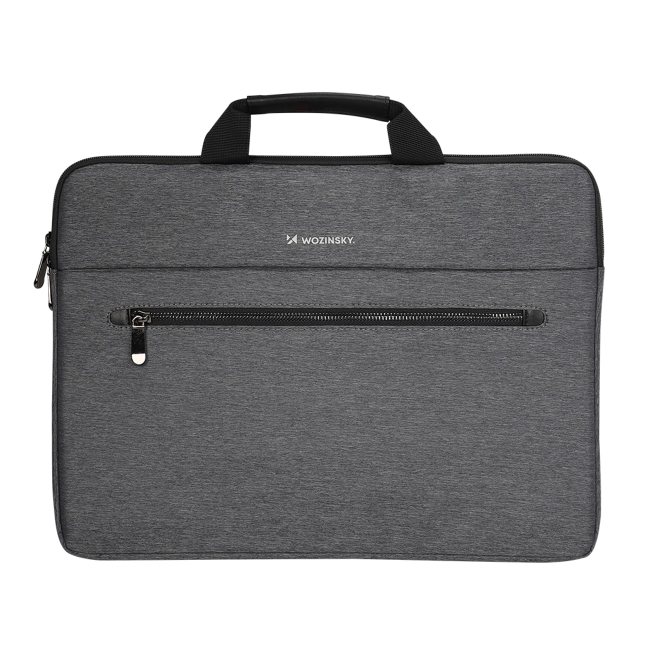 Wozinsky WTL-15 15,6" bærbarveske med håndtak og metallglidelås – grå