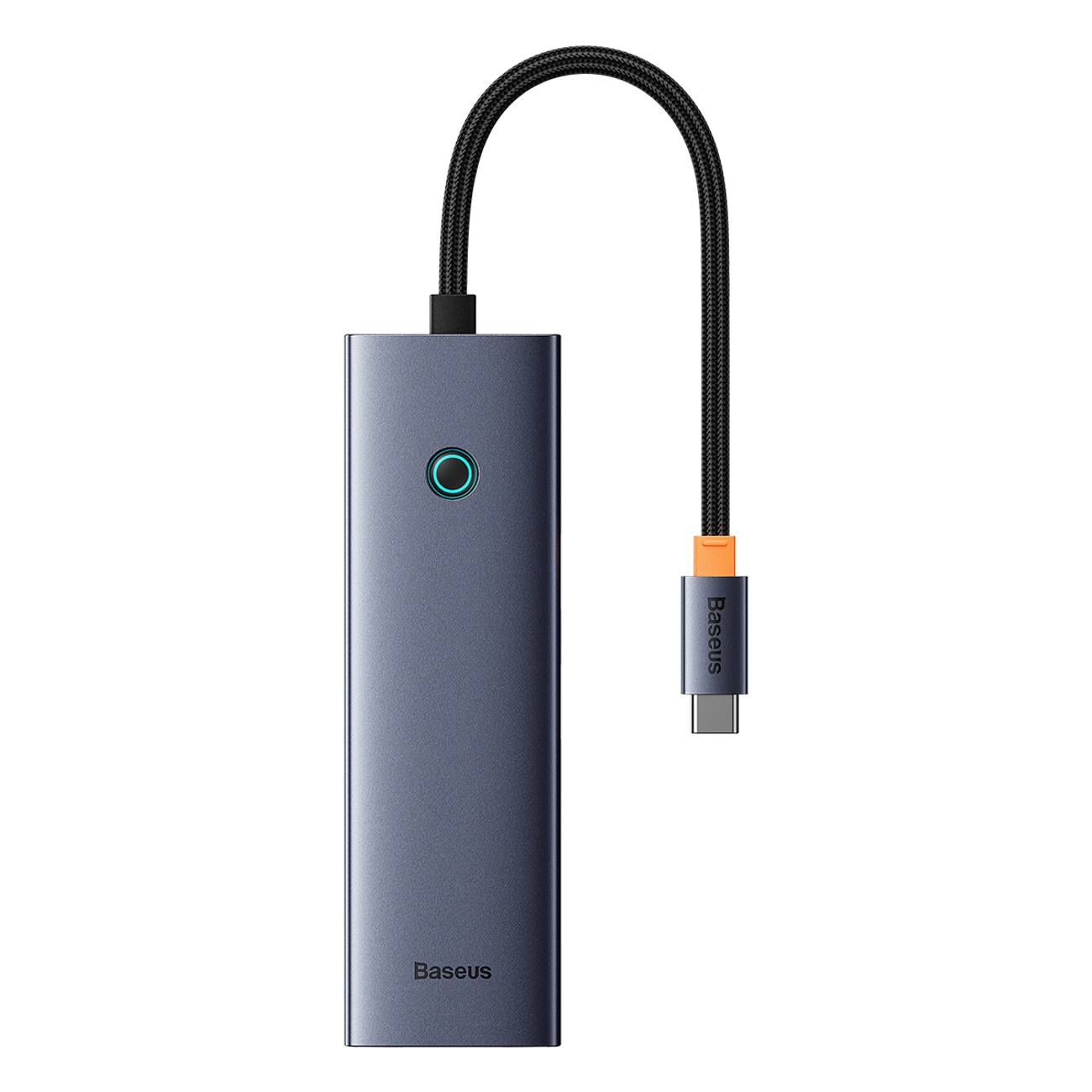 Baseus UltraJoy-serien 5-i-1 USB-C/HDMI 4K med 4 USB-A 3.0-porter – grå