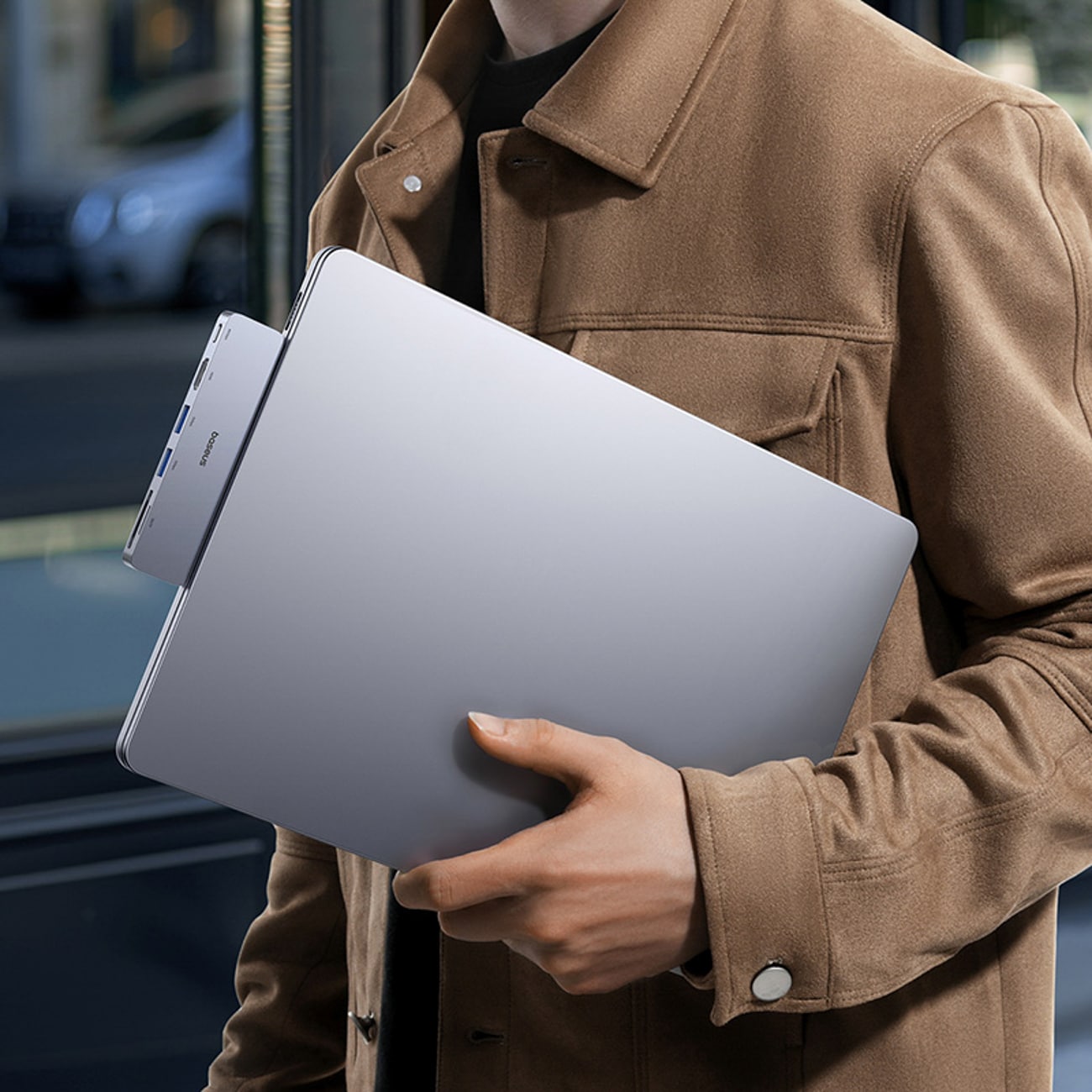 Baseus UltraJoy-serien 6-i-1 USB-C hub 40 Gb/s USB 3.0 HDMI 4K SD/microSD-kortleser – grå