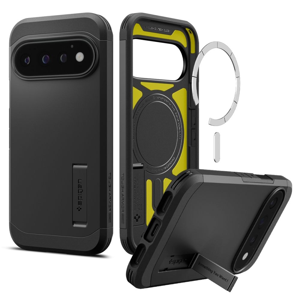 Spigen Tough Armor Mag MagSafe-etui til Google Pixel 11 Pro – svart