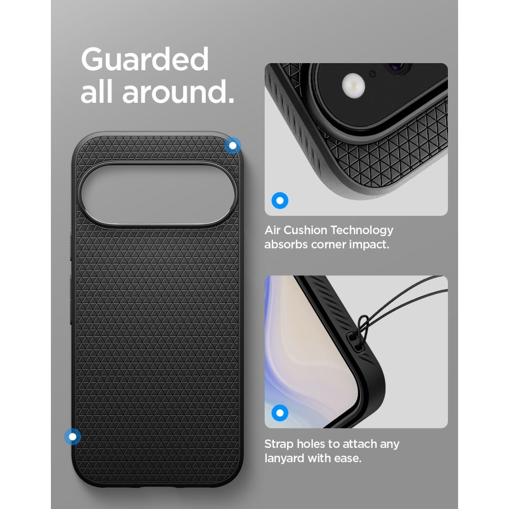 Spigen Liquid Air-etui til Google Pixel 11 Pro XL – svart