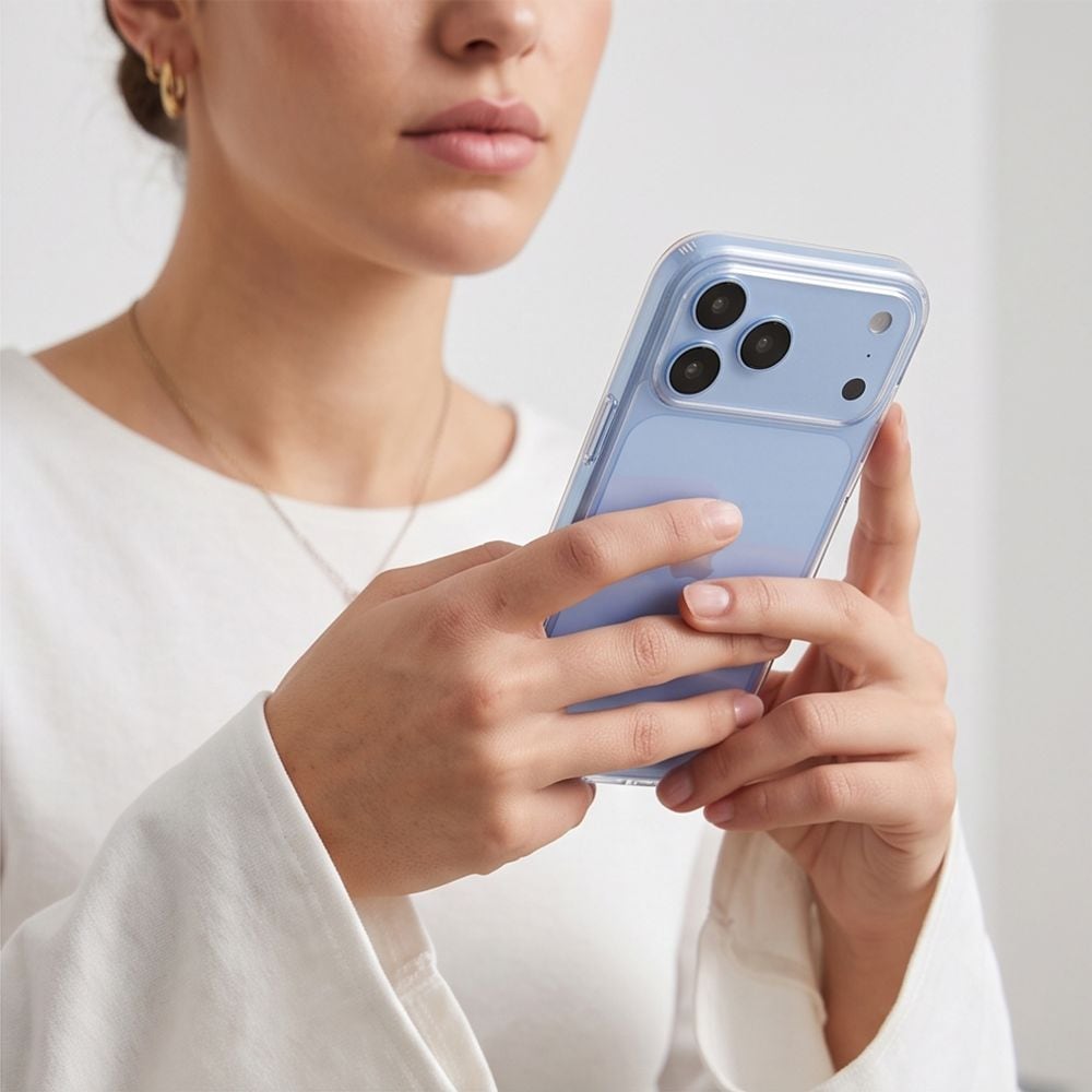 Tech-Protect FlexAir Hybrid-etui til iPhone 17 Pro / 18 Pro – gjennomsiktig