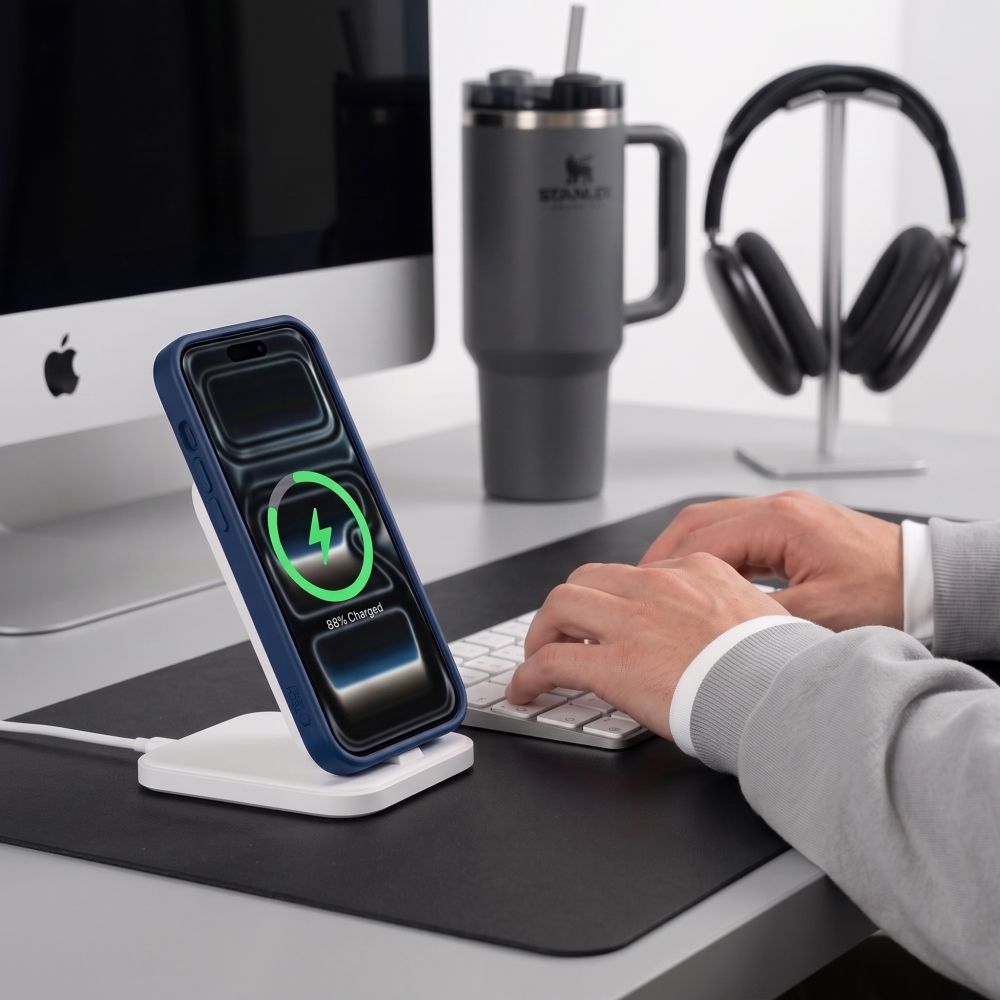 Tech-Protect BasicMag MagSafe-etui til iPhone 17 Pro / 18 Pro – mørkeblå matt