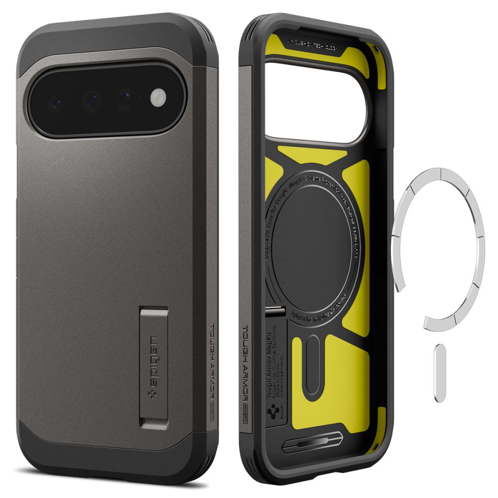 Spigen Tough Armor Mag MagSafe-etui til Google Pixel 11 – mørkegrå