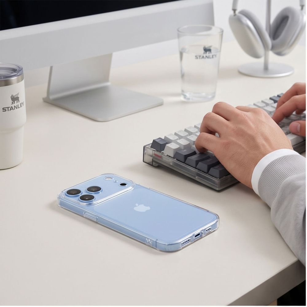 Tech-Protect FlexAir-etui til iPhone 17 Pro Max / 18 Pro Max – gjennomsiktig