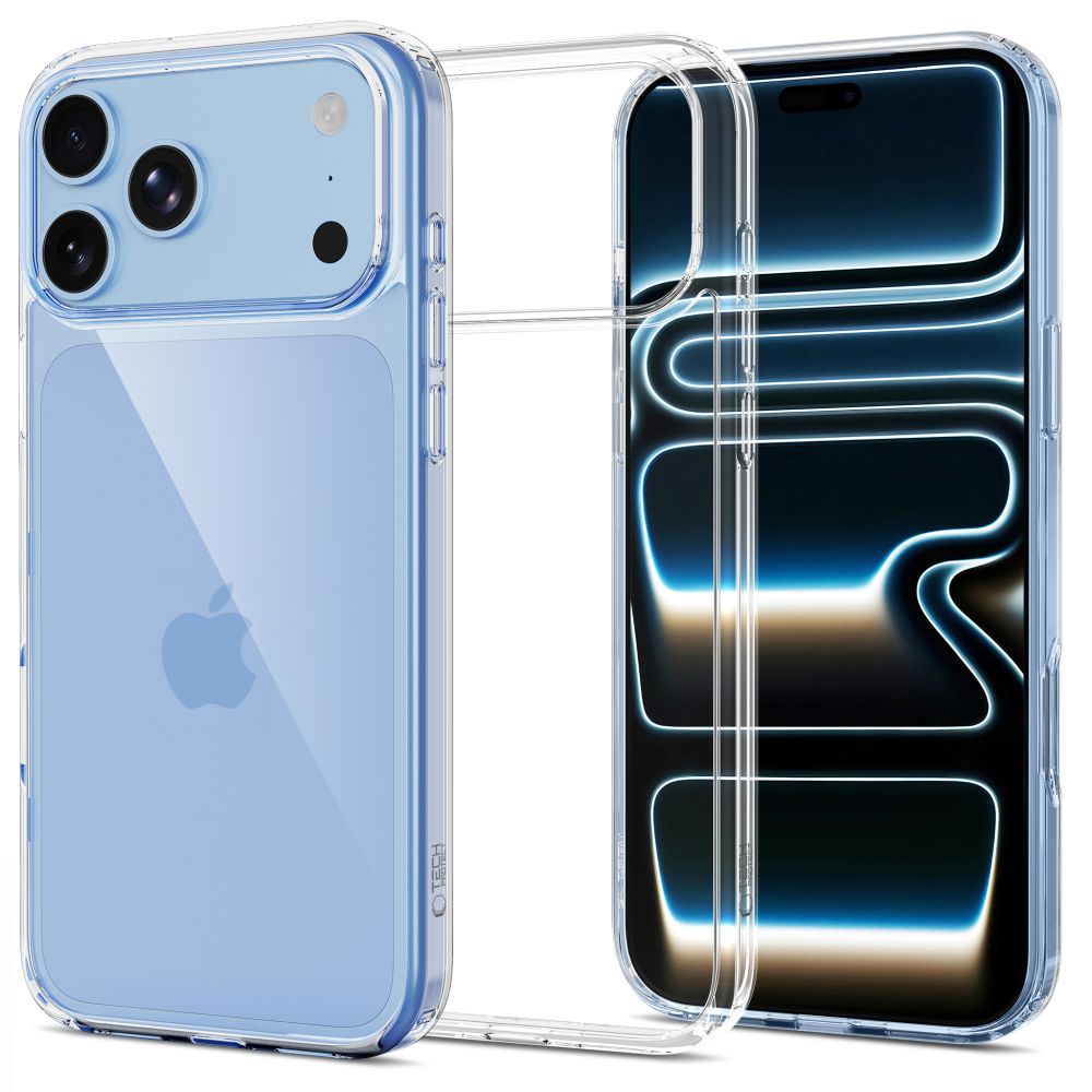 Tech-Protect FlexAir Hybrid-etui til iPhone 17 Pro Max / 18 Pro Max – gjennomsiktig