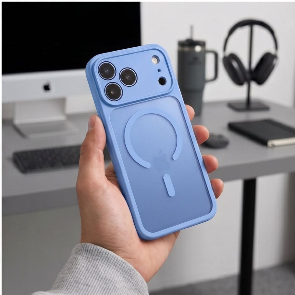 Tech-Protect BasicMag MagSafe-etui til iPhone 17 Pro / 18 Pro – lysblå matt