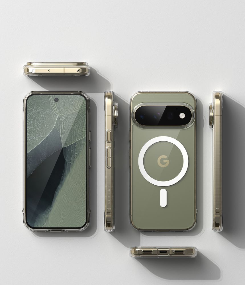 Ringke Fusion magnetisk MagSafe-etui til Google Pixel 11 Pro – gjennomsiktig