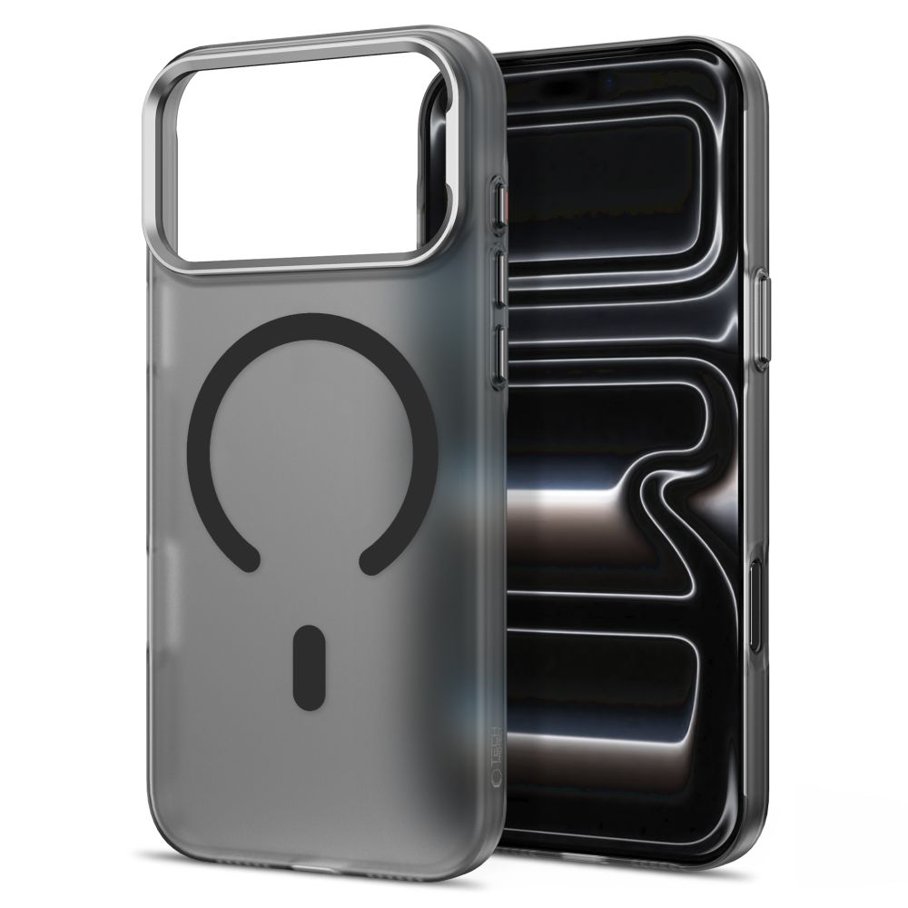 Tech-Protect MagZero MagSafe-etui til iPhone 17 Pro Max / 18 Pro Max – gjennomskinnelig, matt svart