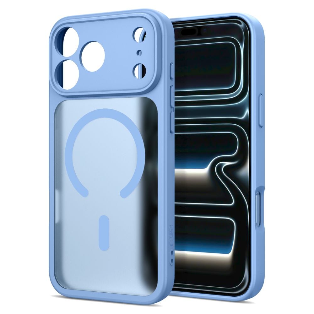 Tech-Protect BasicMag MagSafe-etui til iPhone 17 Pro Max / 18 Pro Max – Lysblå matt