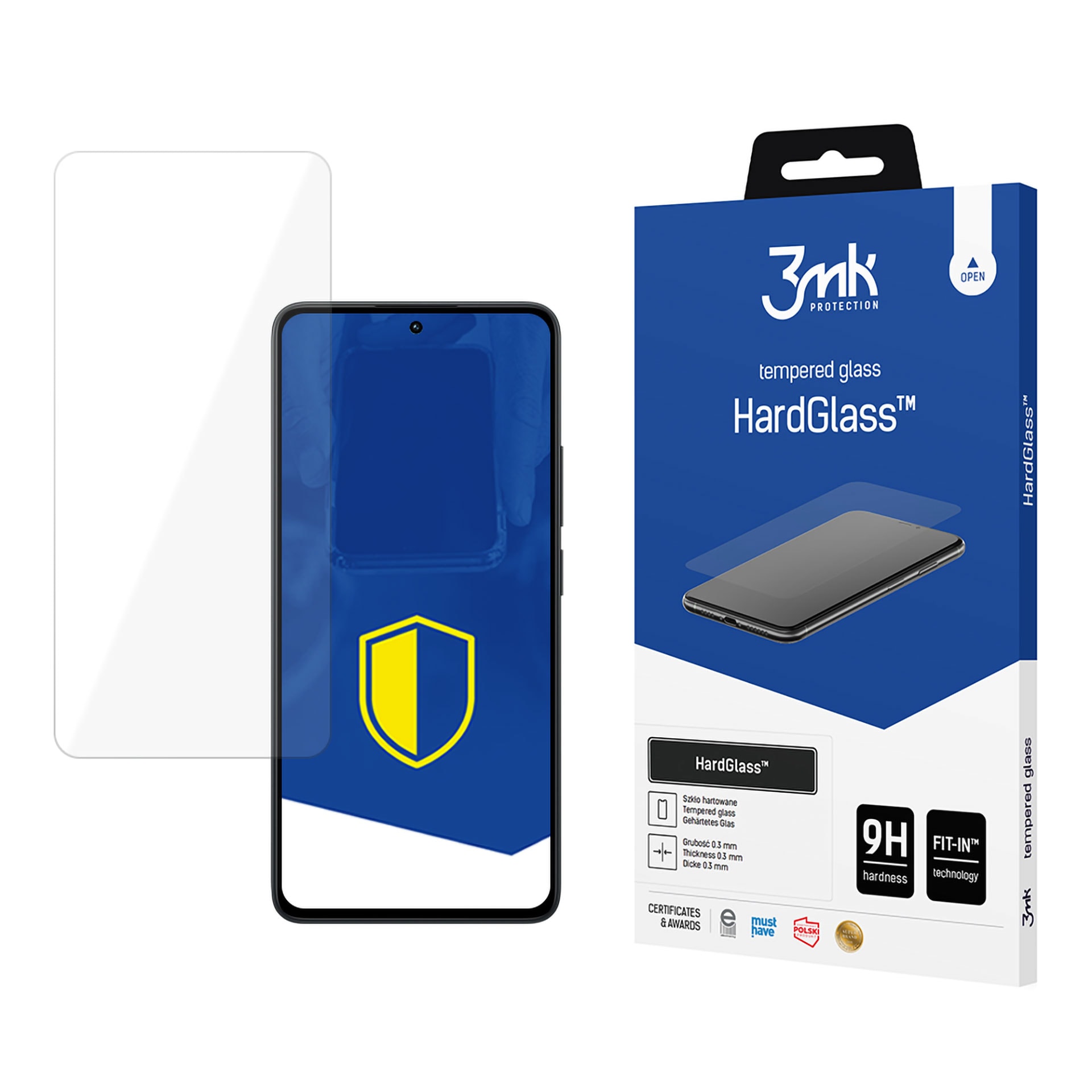 9H 3mk HardGlass™-glass på Xiaomi Redmi Note 13 5G