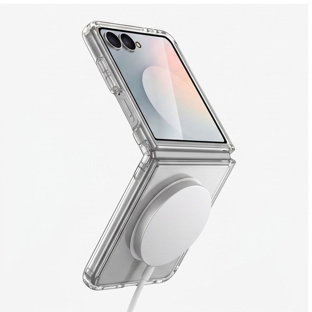 Tech-Protect FlexAir Hybrid MagSafe-etui til Samsung Galaxy Z Flip 8 – gjennomsiktig