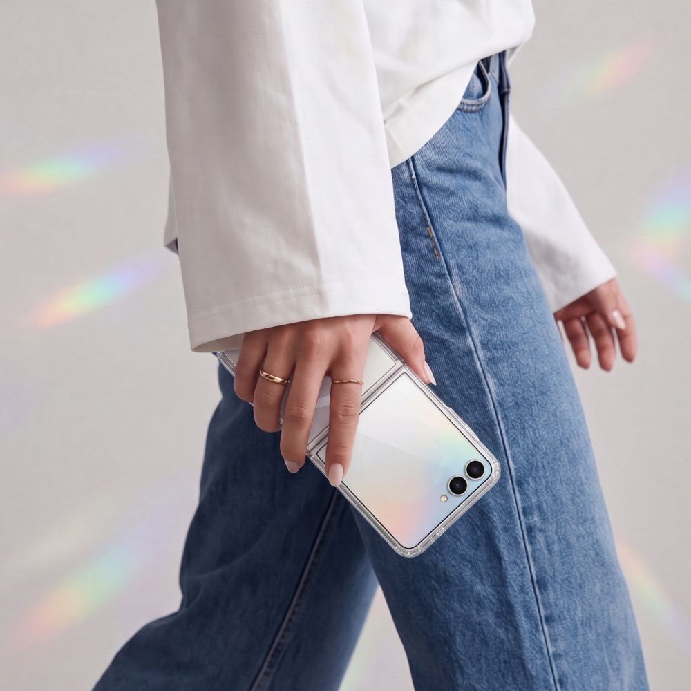 Tech-Protect FlexAir Hybrid MagSafe-etui til Samsung Galaxy Z Flip 8 – gjennomsiktig