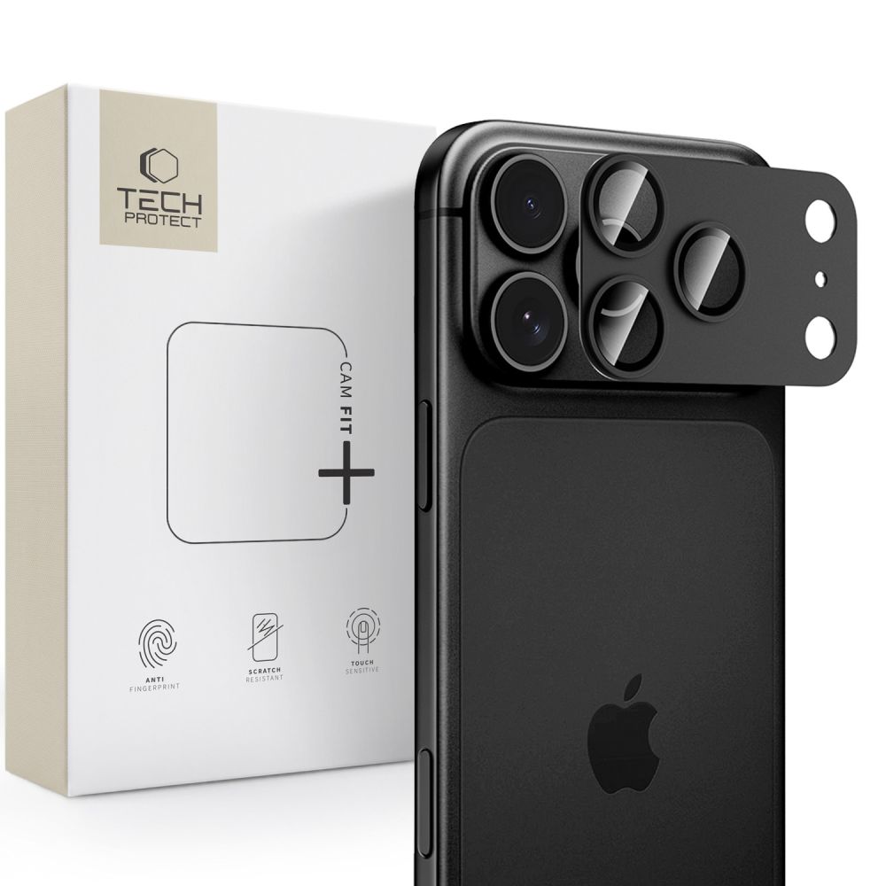Tech-Protect Camfull Fit+ kameradeksel til iPhone 18 Pro Max – svart