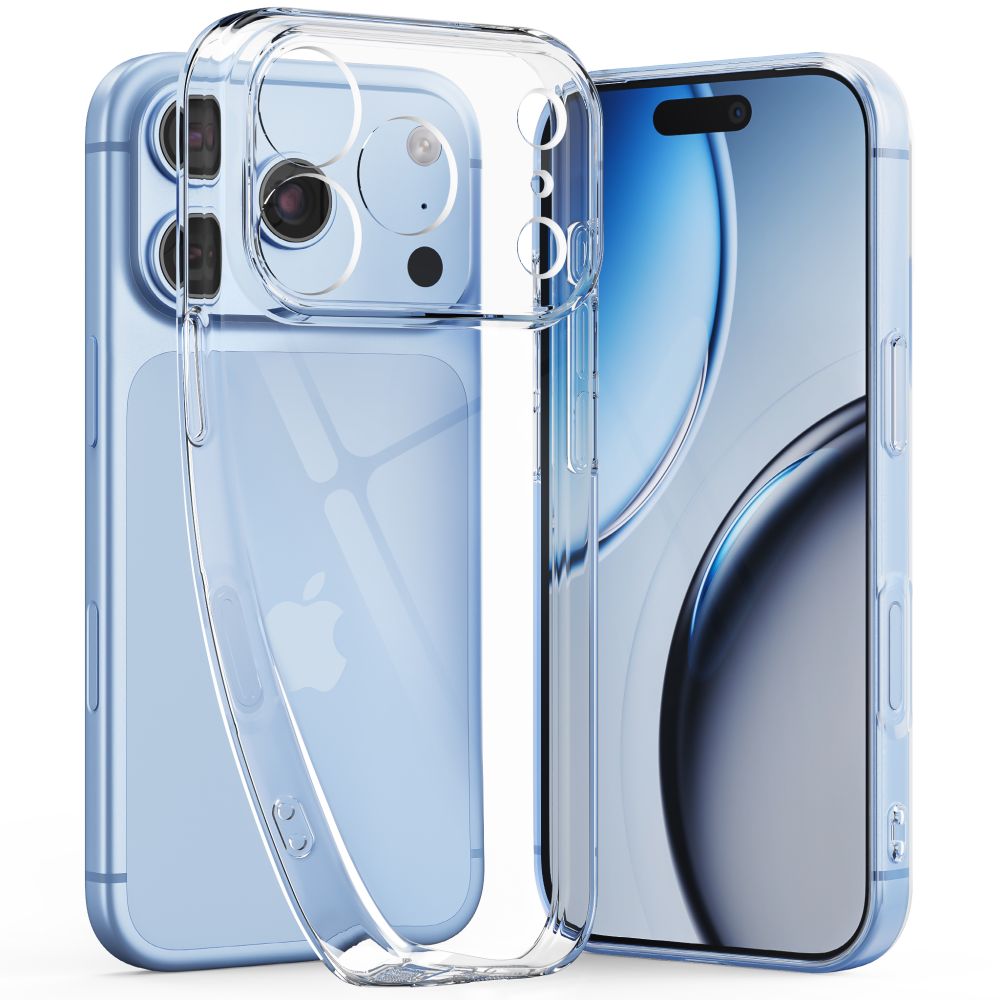Tech-Protect FlexAir-etui til iPhone 17 Pro / 18 Pro – gjennomsiktig