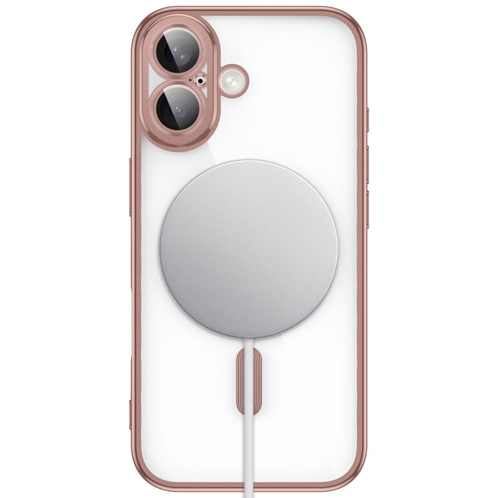 Tech-Protect MagFlex-etui til iPhone 17 – gjennomsiktig rosa